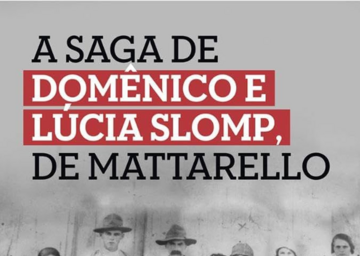 Cidadania Italiana: Legado, Direito e Autoconhecimento — capa do livro A saga de Domênico e Lúcia Slomp, de Mattarello
